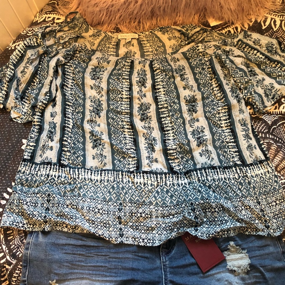 Bohemian Cold Shoulder Top